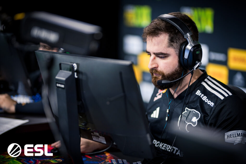 It's a photo of the CS2 esports player FalleN from the team FURIA.