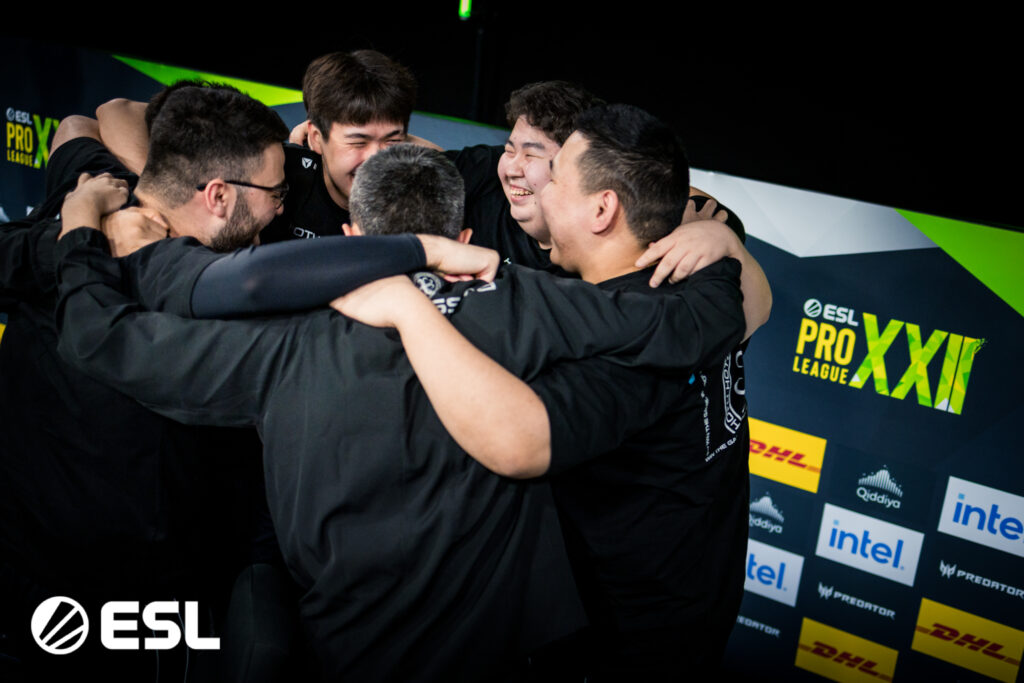 It's a photo of Team HOTU - they defeated Vitality in Round 1 of Stage 2 at the CS2 esports ESL Pro League Season 22.