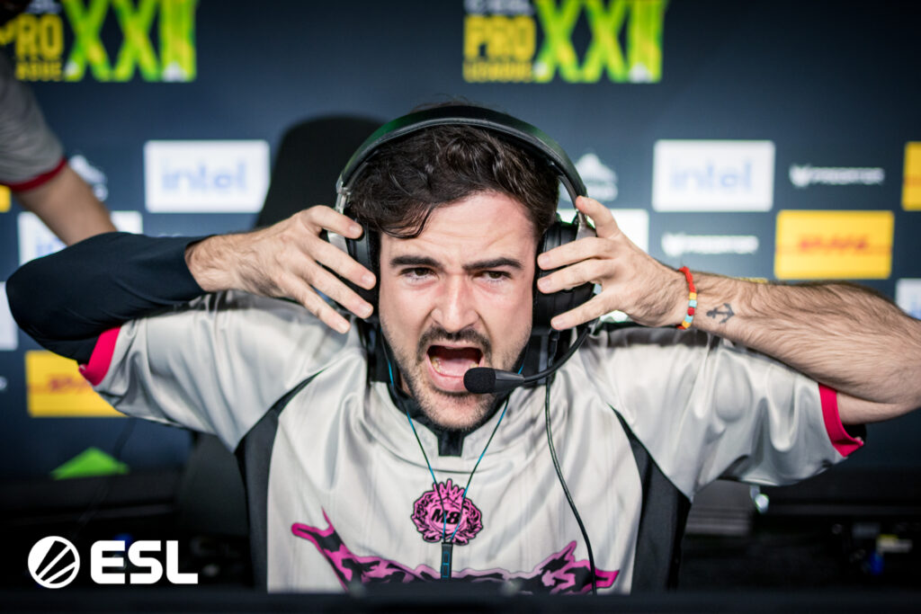 It’s a photo of the Counter-Strike 2 esports players from the team Gentle Mates at the CS2 ESL Pro League Season 22.