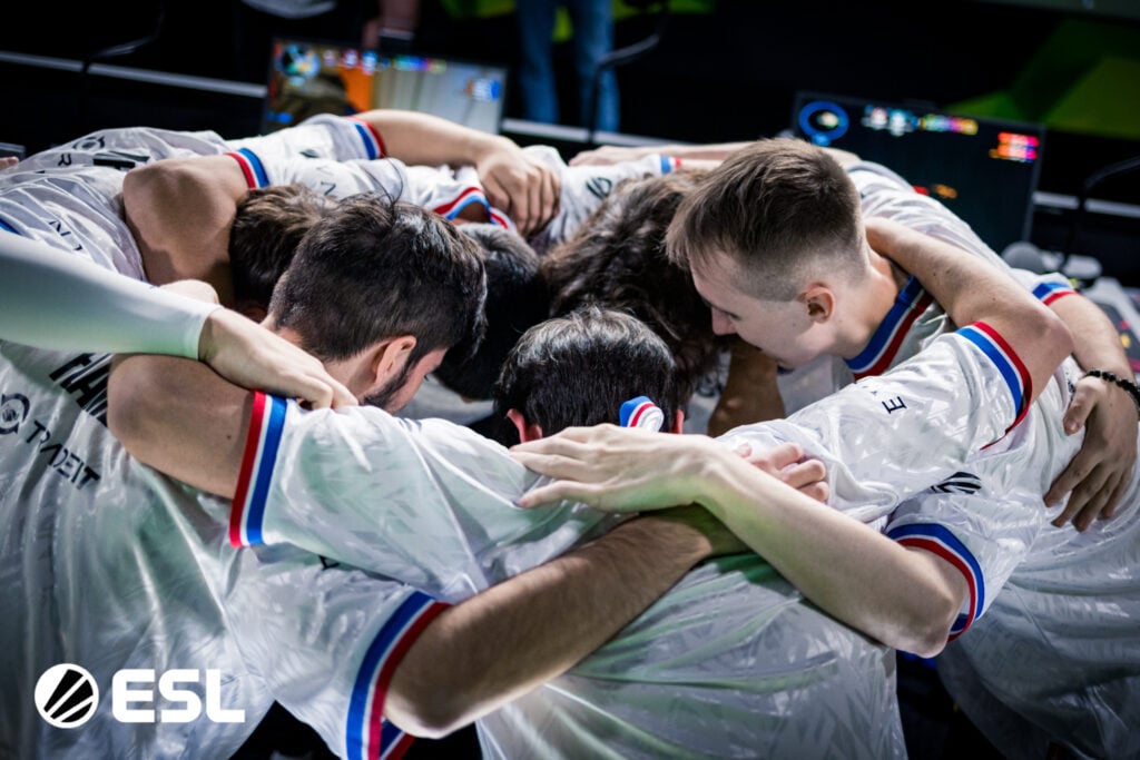 It’s a photo of the Counter-Strike 2 esports players from Team Vitality at the CS2 ESL Pro League Season 22.