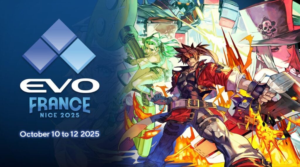 It's the official poster for the Guilty Gear Strive tournament at the fighting games esports event Evo France 2025.
