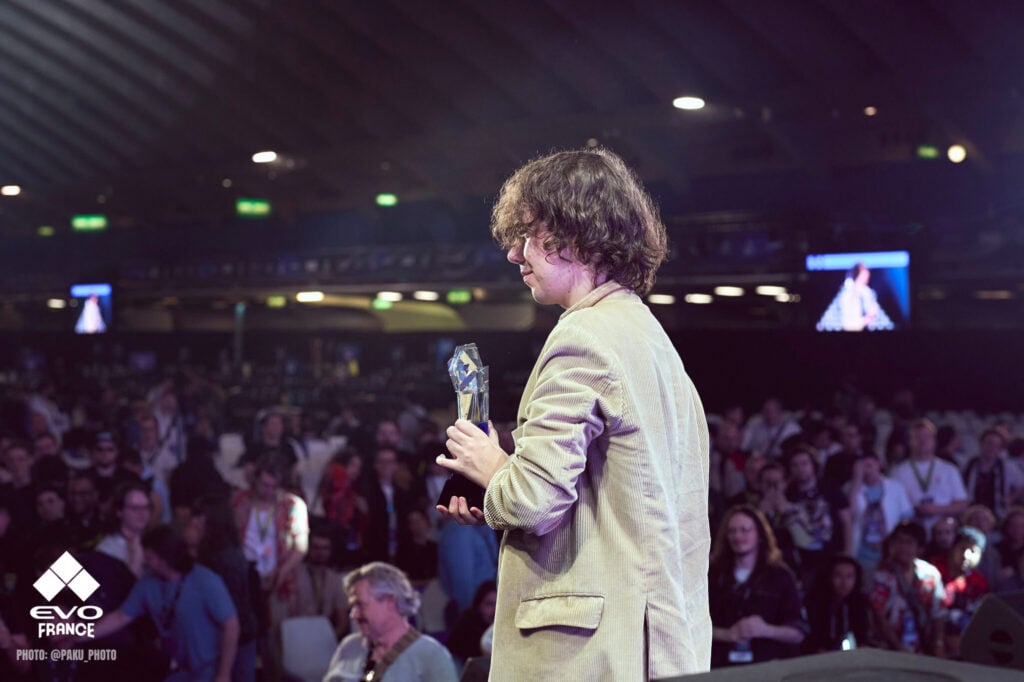 It's a photo of Usagi, the Granblue Fantasy Versus: Rising Evo France 2025 Champion.