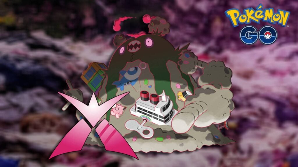 Gigantamax Garbodor, a Poison type with two weaknesses