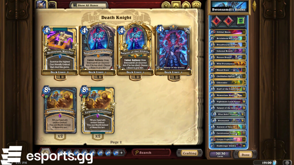 Bwonsamdi's Boons Death Knight