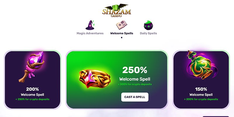 Shazam Welcome Bonuses