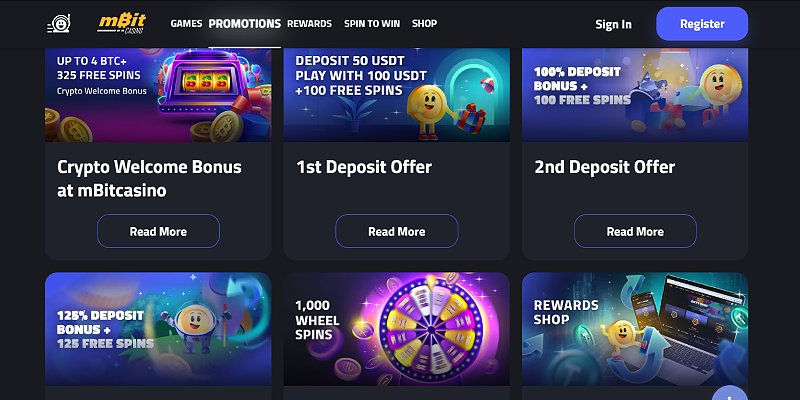 mBit Casino Bonuses