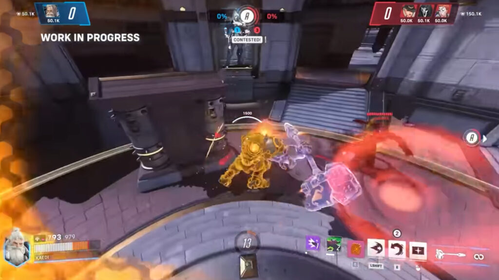 Stadium Colossus Core gadget on Reinhardt