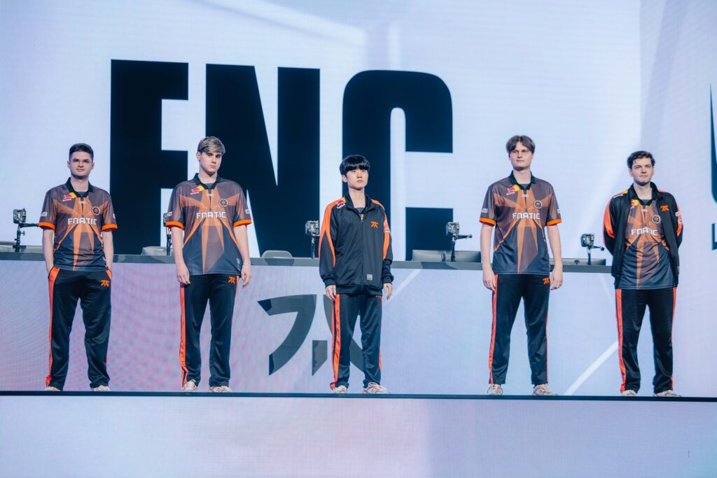 The League of Legends esports team Fnatic at the LoL Worlds 2025 - photo.