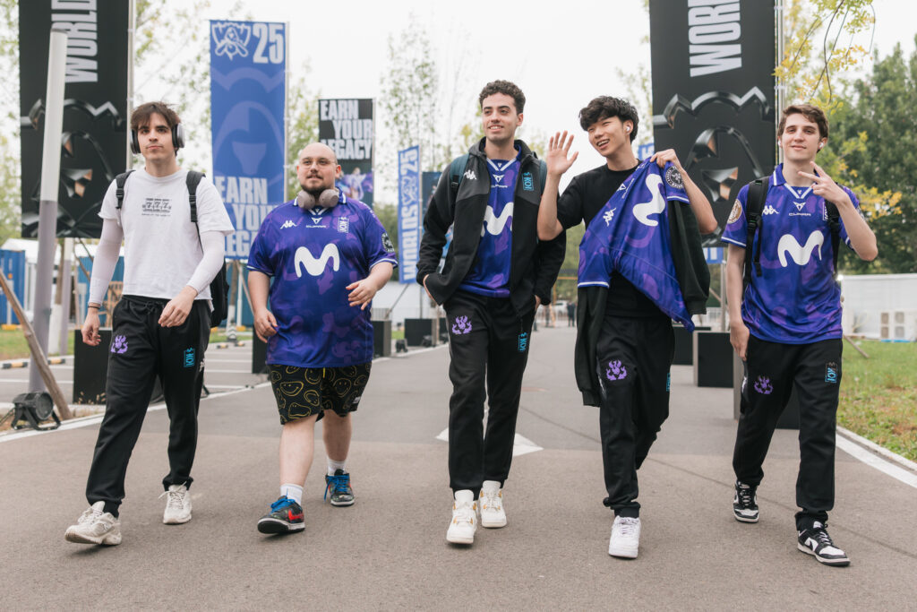 The League of Legends esports team Movistar KOI at the LoL Worlds 2025 - photo.