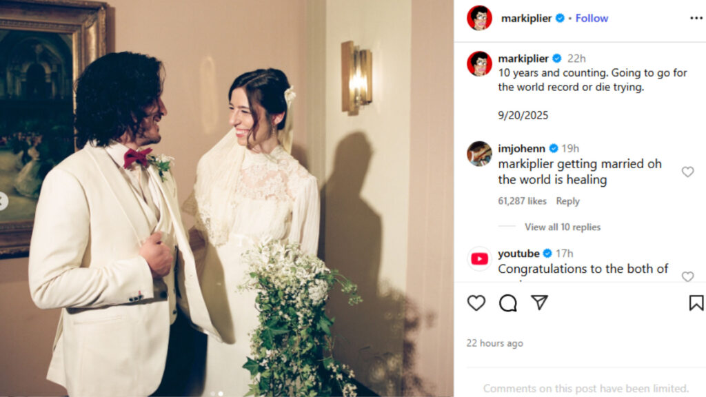 Markiplier wedding photos