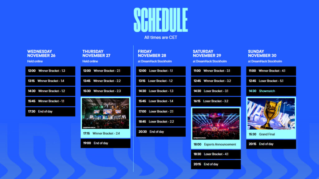 OWCS World Finals 2025 schedule