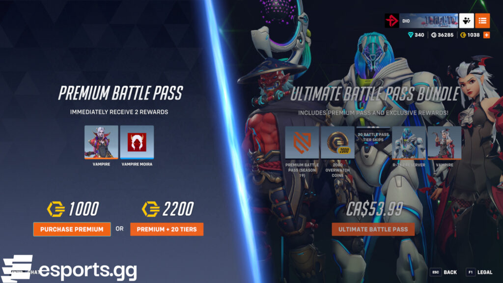 Overwatch 2 Season 19 Battle Pass cost