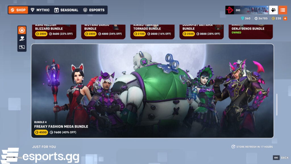 overwatch halloween skins