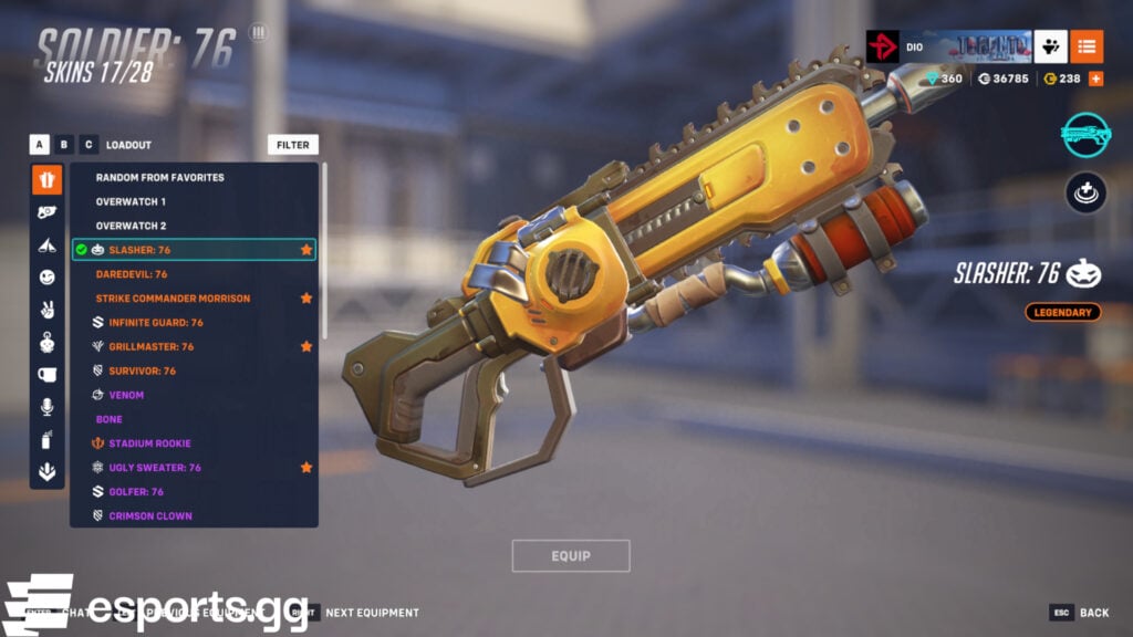 slasher 76 overwatch