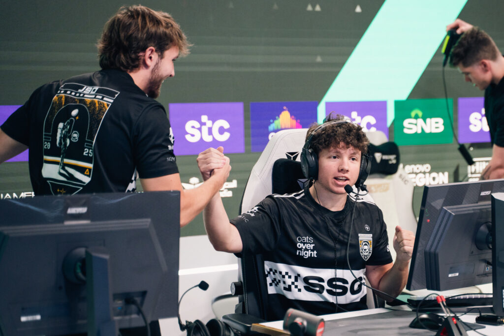 It's a photo of the Rainbow Six Siege X players from the team Spacestation Gaming during the Esports World Cup 2025.