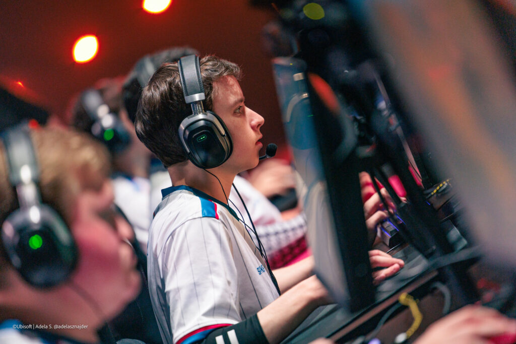 The R6 esports players from the team Wildcard compete at the Rainbow Six Siege X tournament RE:L0:AD 2026.