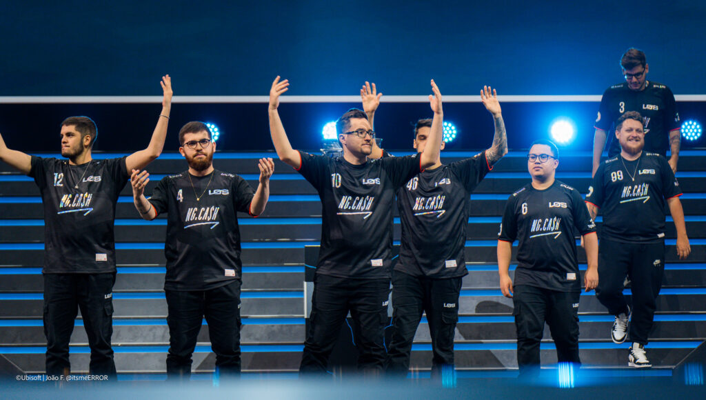 It's a photo of the Rainbow Six Siege esports team LOST at the R6 Atlanta Major 2023.