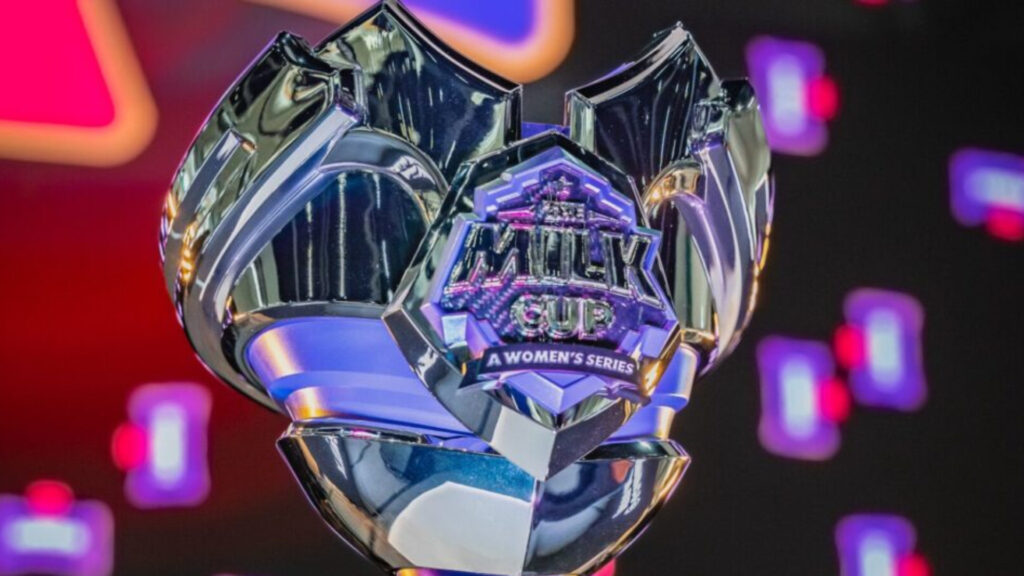 The Milk Cup 2025 Finals trophy