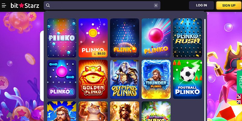 BitStarz Casino US - Plinko