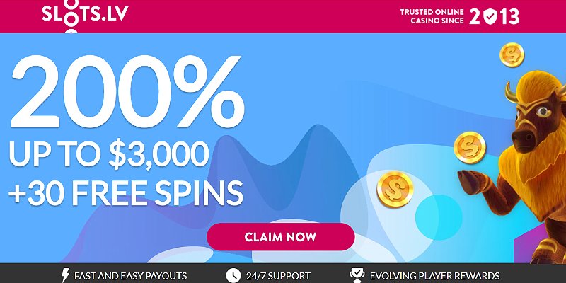 Slots.lv Casino US - Bonus