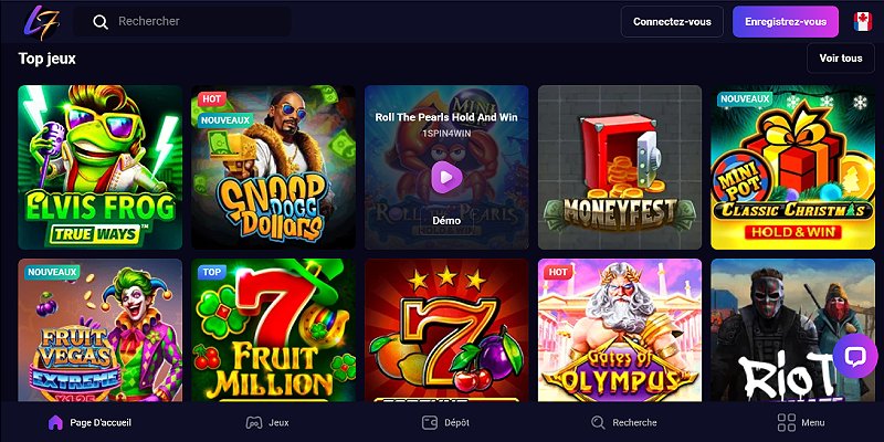 Lucky7even Casino CA