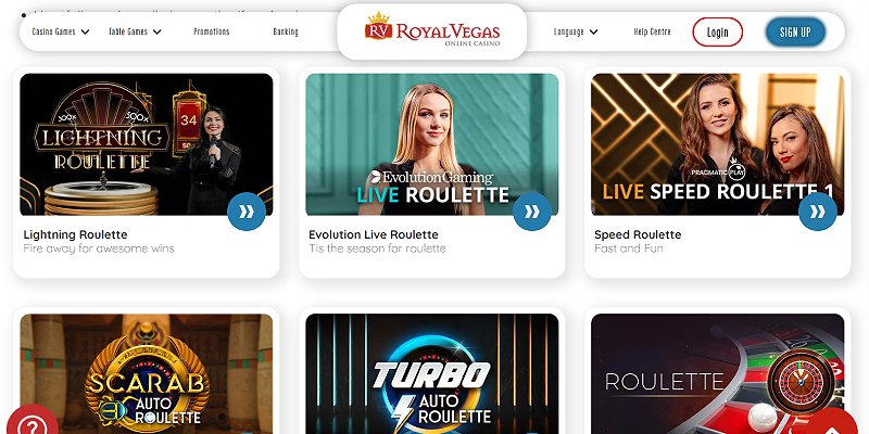Royal Vegas Casino CA - Roulette