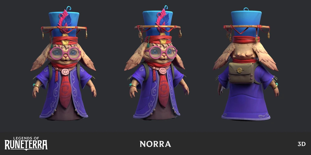 Norra model in the Legends of Runeterra game