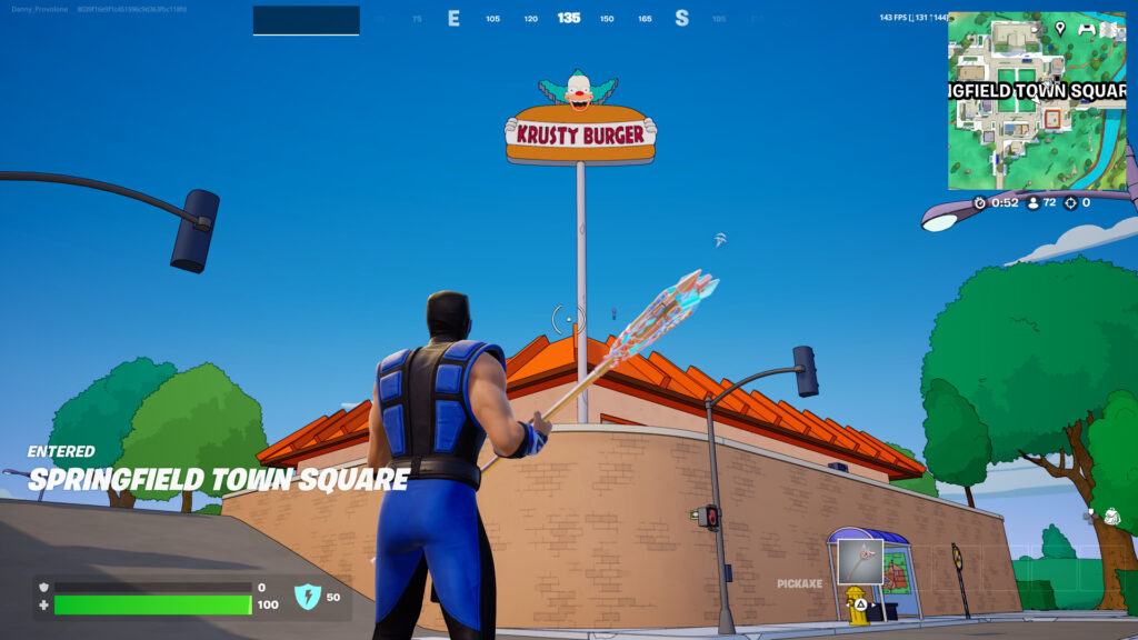 Krusty Burger location in-person