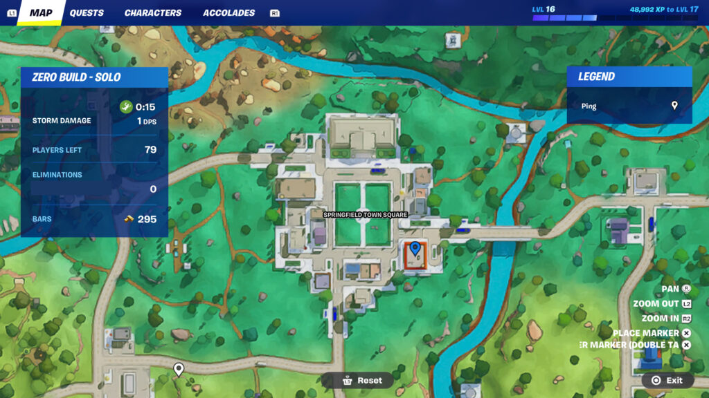 Krusty Burger location on map