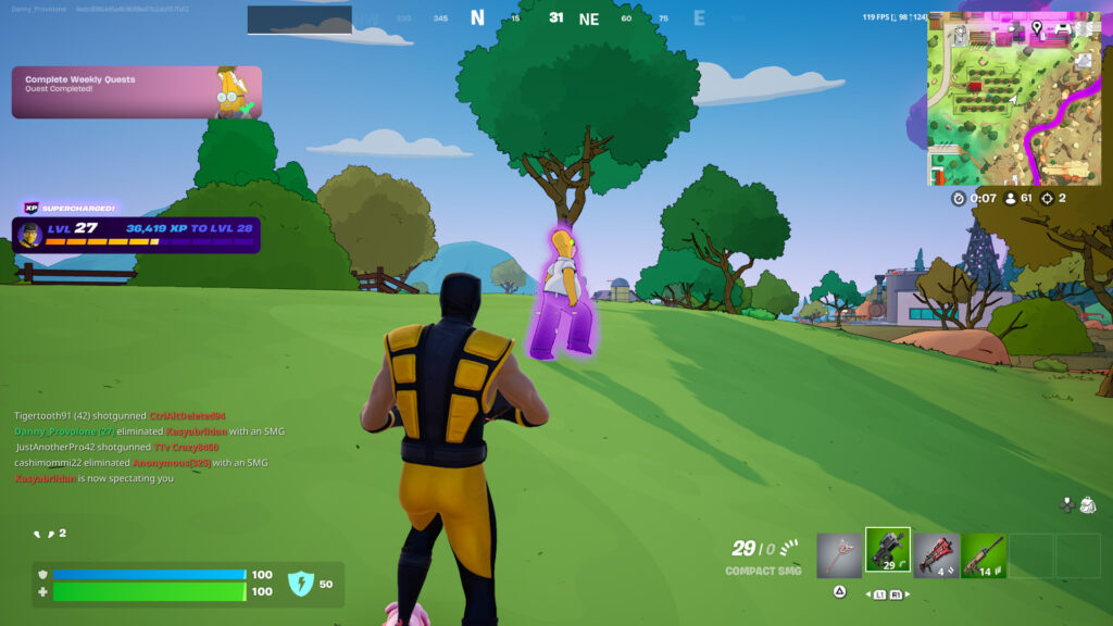 Homer clones in Fortnite 1