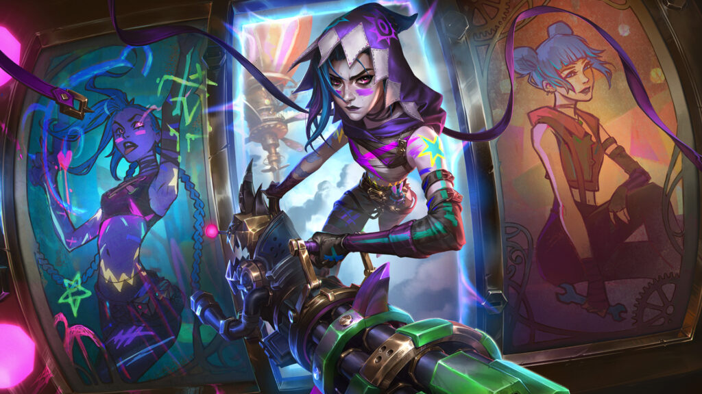 All the changes to the Exalted Arcane Fractured Jinx skin
