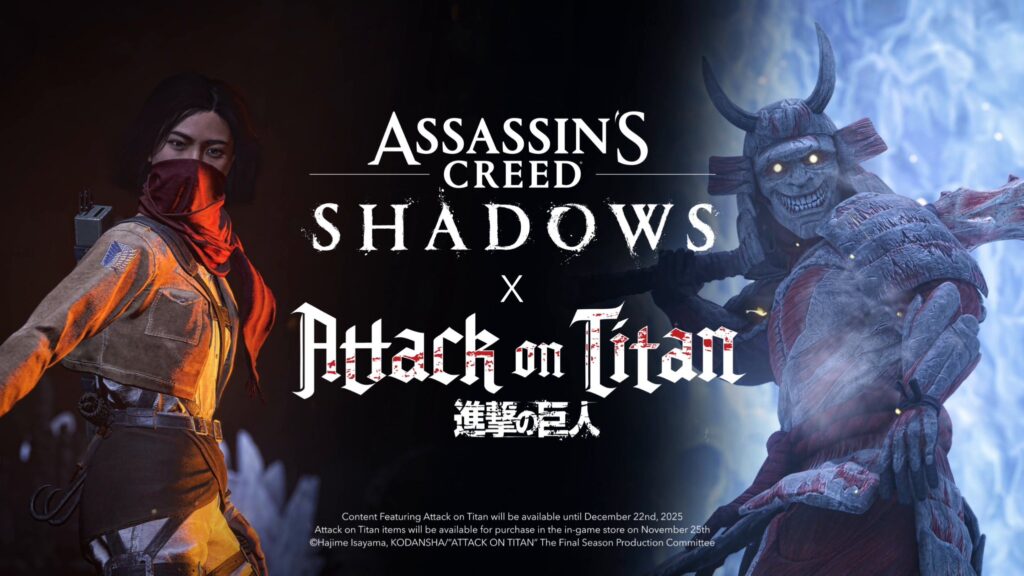 Mikasa Ackerman is coming to Assassin’s Creed Shadows in new Attack on Titan collaboration