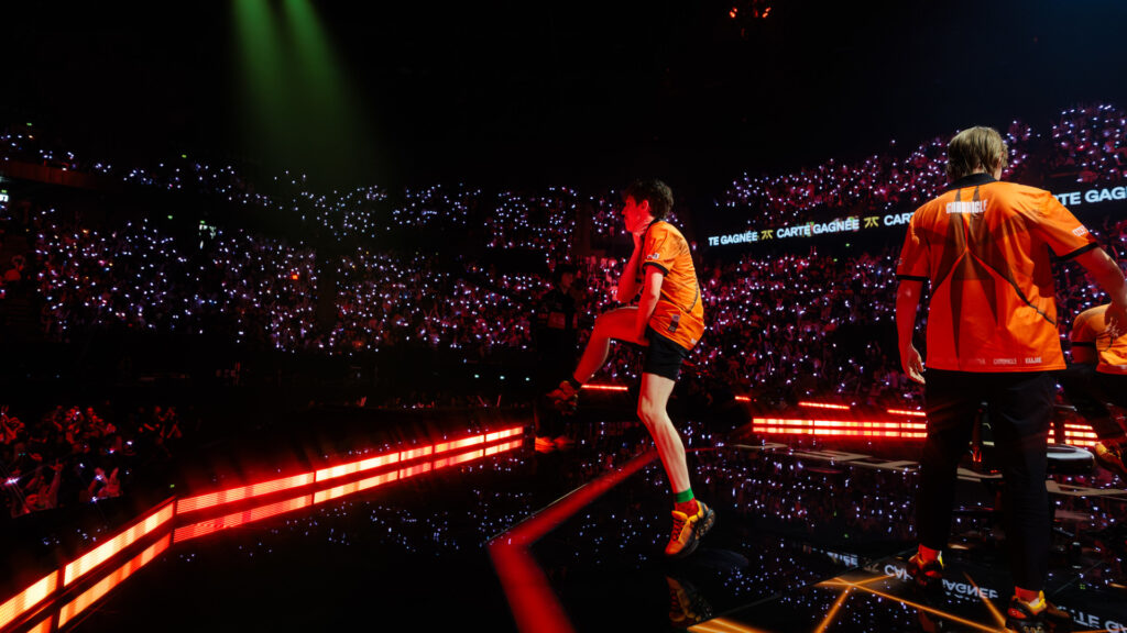 FNC Boaster dancing on the VALORANT Champions 2025 stage