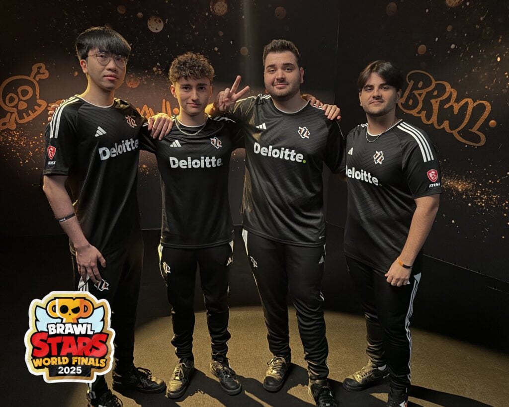 The Brawl Stars esports players from the team HMBLE ahead of the event World Finals 2025.