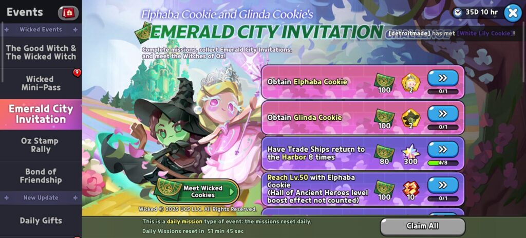 CRK x Wicked - Emerald City Invitation Missions