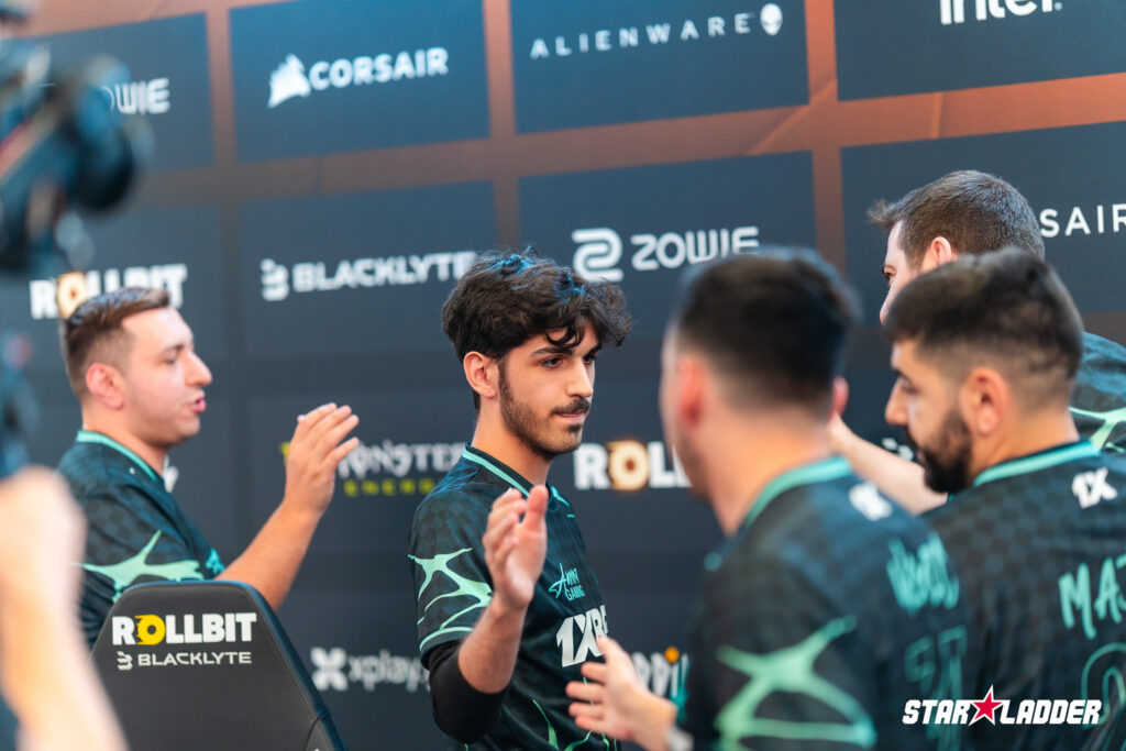 It’s a photo of the Counter-Strike 2 esports team Aurora Gaming at the CS2 event StarLadder Budapest Major 2025.