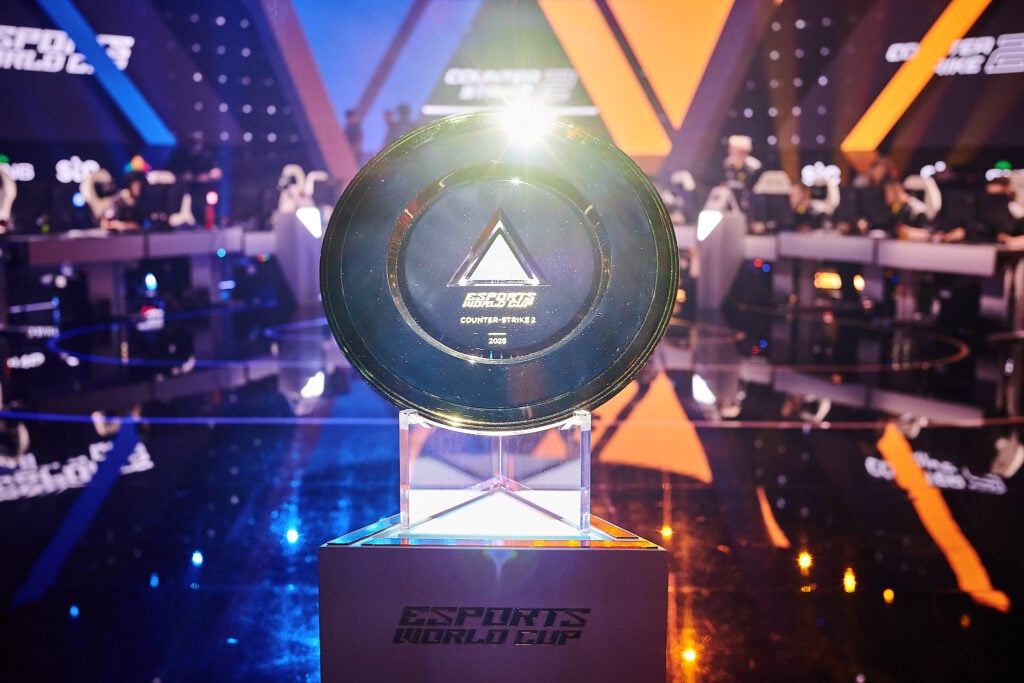 The trophy of the CS2 Esports World Cup 2025 - a photo.