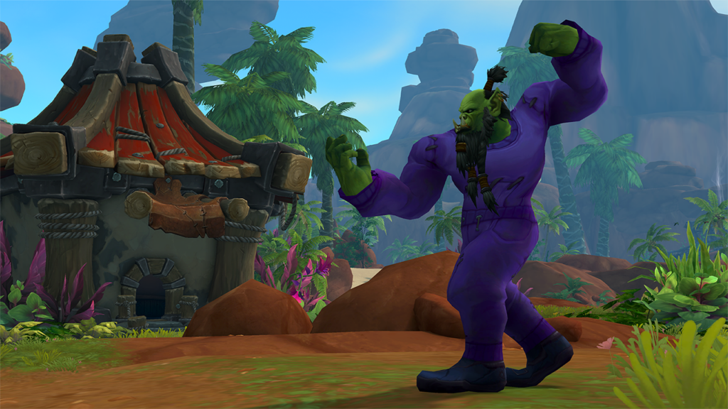 Ensemble Violet Sweatsuit transmog set