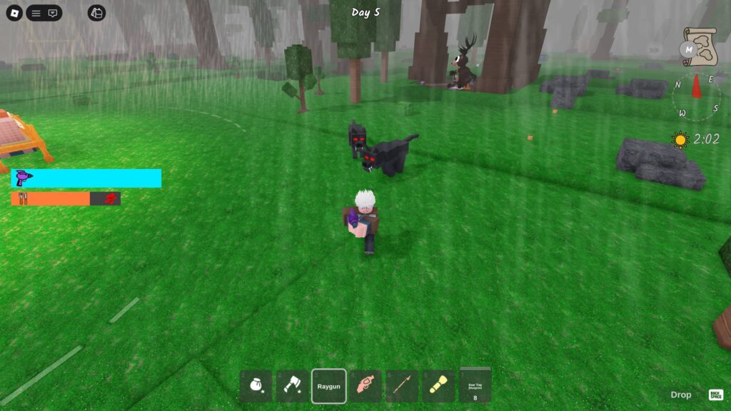 Fighting two Alpha Wolves for the Deer