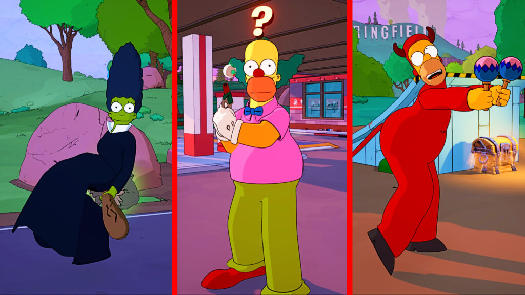 All boss locations in the Fortnite Simpsons season