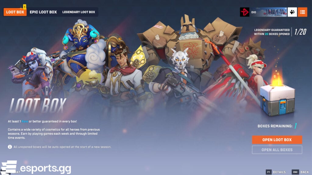 Free Overwatch 2 loot boxes