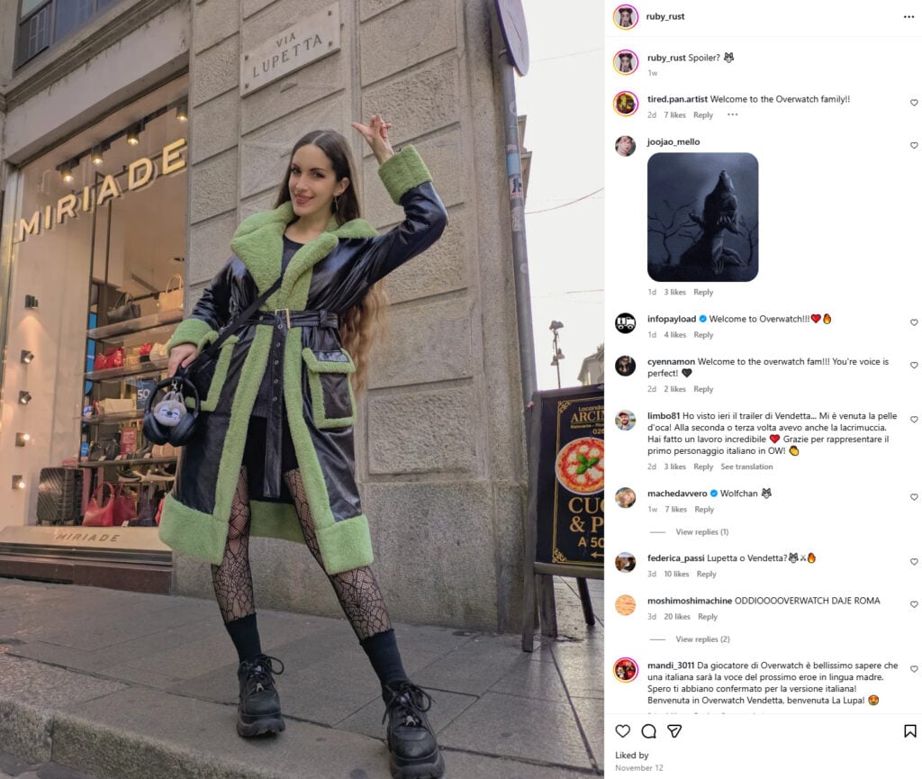 Vendetta voice actor 