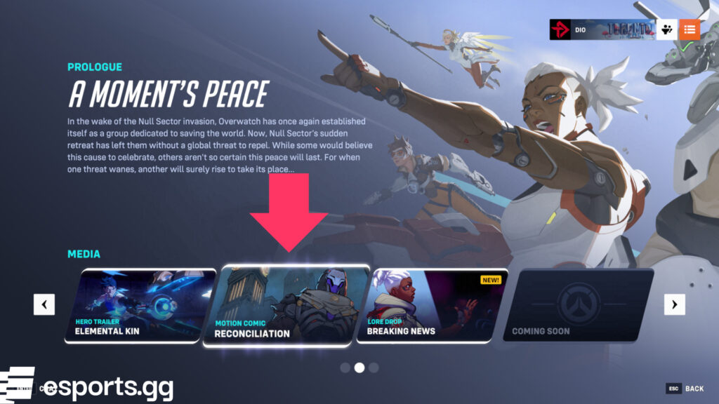 Overwatch 2 timeline feature
