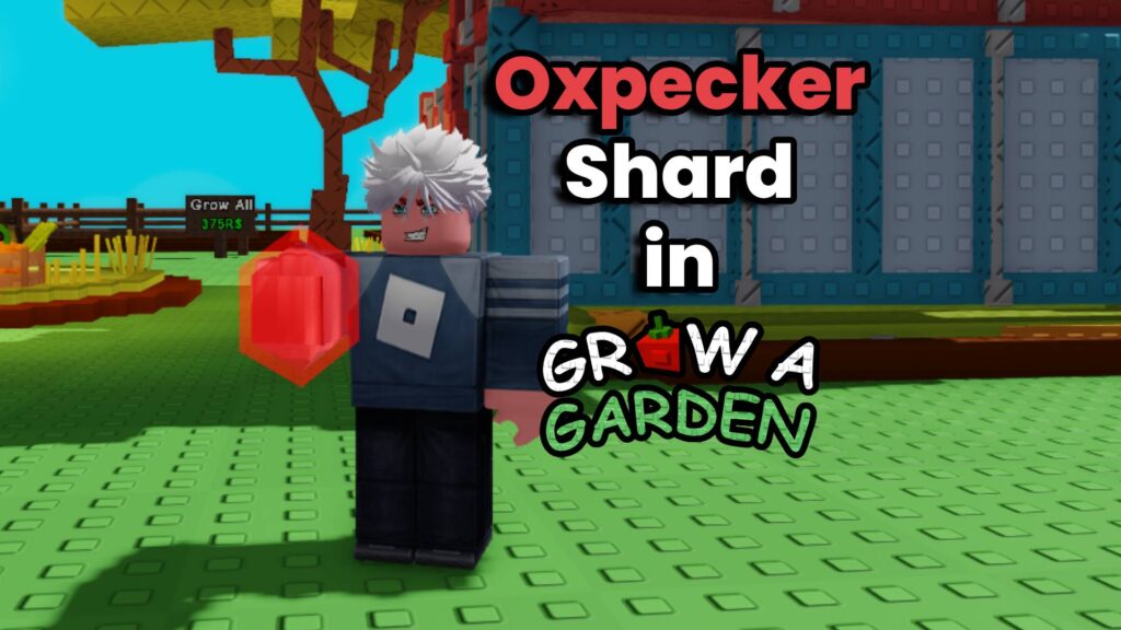 What does the Oxpecker Shard do in Grow a Garden