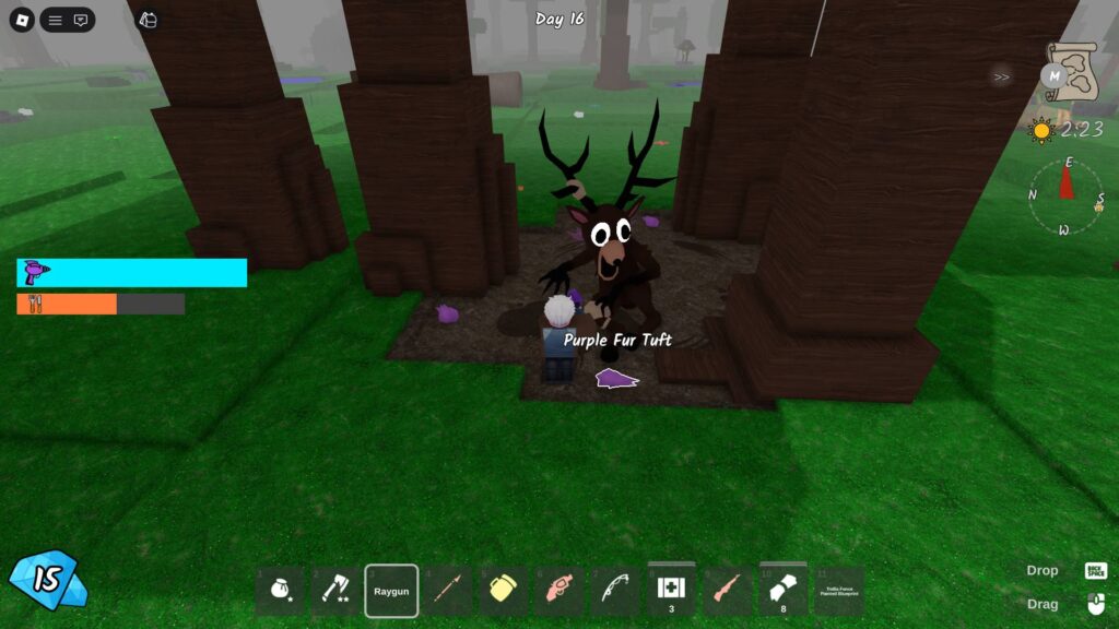 Giving the Deer a Purple Fur Tuft