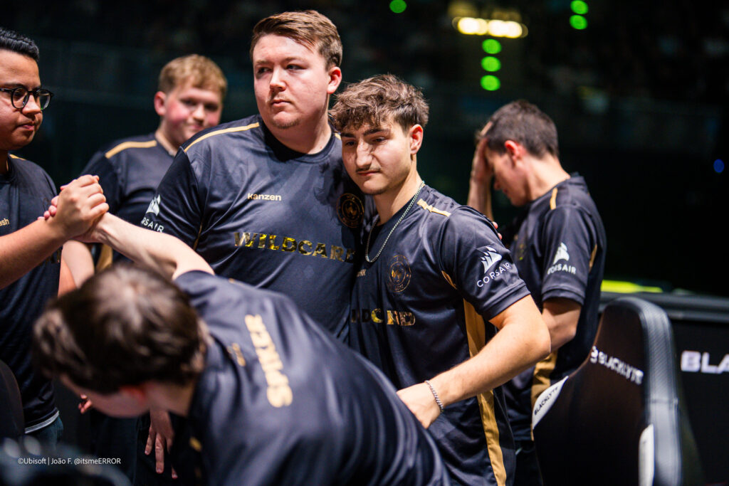 The photo features the Rainbow Six Siege X team Wildcard at the Major 2025 tournament in Munich.