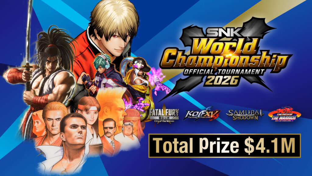 SNK World Championship 2026 (Image via SNK)
The image is the official poster of the fighting games esports circuit SNK World Championship 2026.
