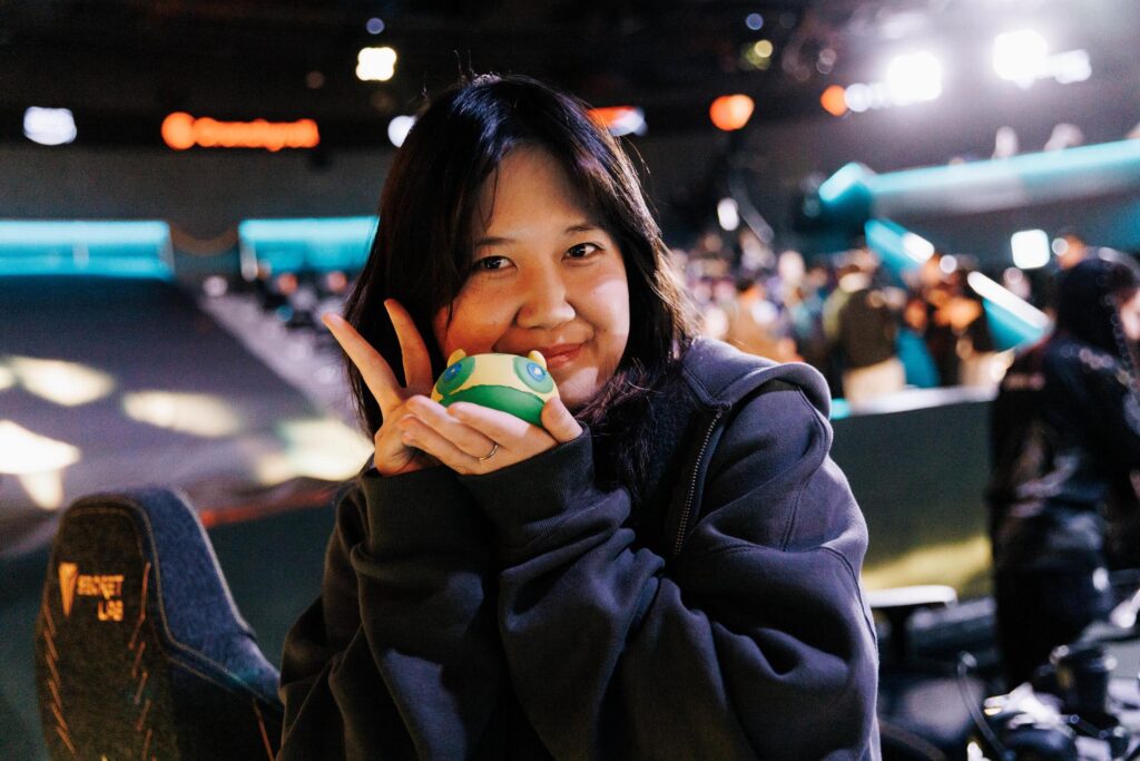 SRG dodonut after their win against KC (Photo by Christina Oh/Riot Games)