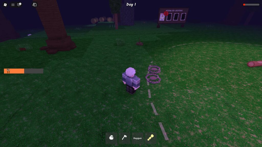 Stepping on a Bear Trap in 99 Nights in the Forest, which completes the Secret Action