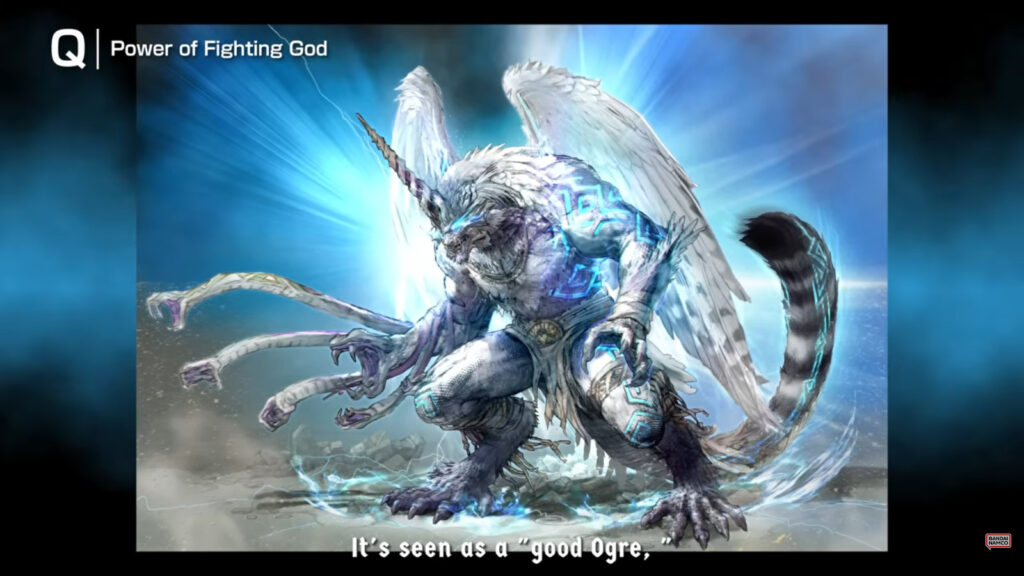 The screenshot from the Miary Zo TEKKEN Talk reveals the appearance of Madagascan Ogre.
